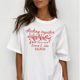 Samen Voor Altijd Custom Trouw Rode T-shirt