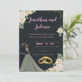 Samen Voor Altijd – De Bruiloft van Sarah & Ahmed Aankondiging (Staand voorkant)