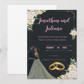 Samen Voor Altijd – De Bruiloft van Sarah & Ahmed Aankondiging (Voorkant / Achterkant)