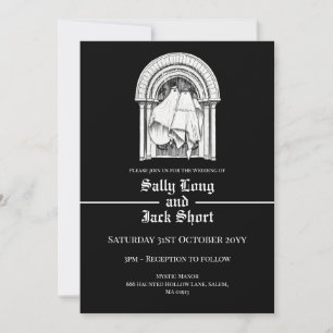 Samen voor altijd geesten bruiloft uitnodiging