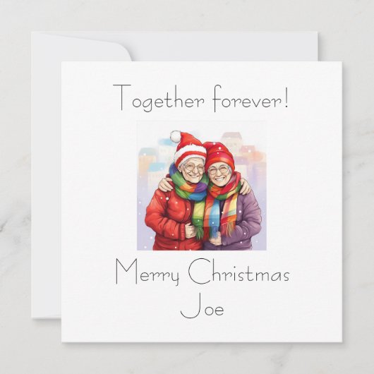 Samen voor altijd gepersonaliseerde Kaart (Voorkant)