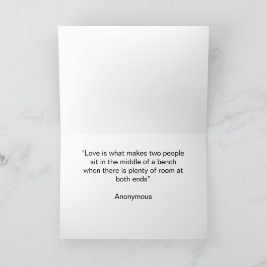 Samen voor altijd kaart (Binnen)