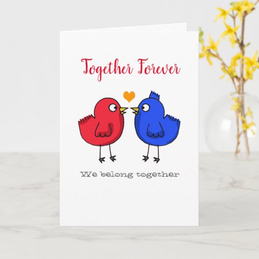 samen voor altijd kaart (Gele Bloem)