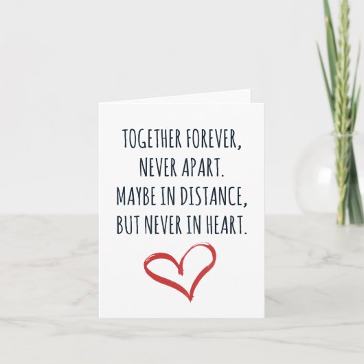 Samen voor altijd Kaart (Voorkant)