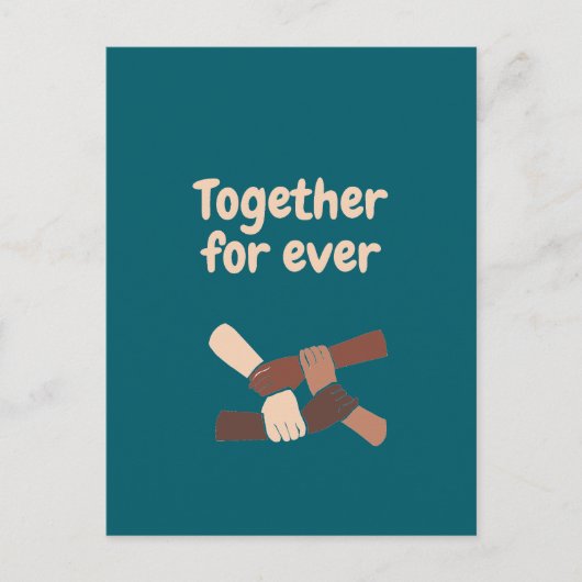 Samen voor altijd - levenscitaten briefkaart (Voorkant)