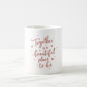 Samen voor altijd liefde design Mok