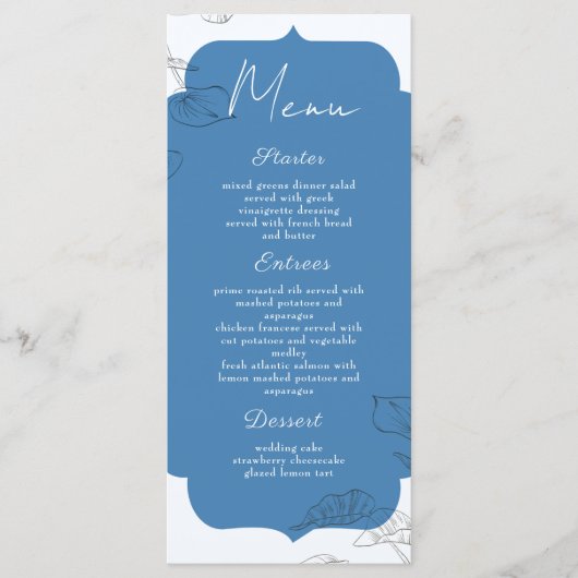 Samen Voor Altijd Menu (Voorkant)