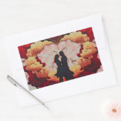 samen voor altijd rechthoekige sticker (Envelop)