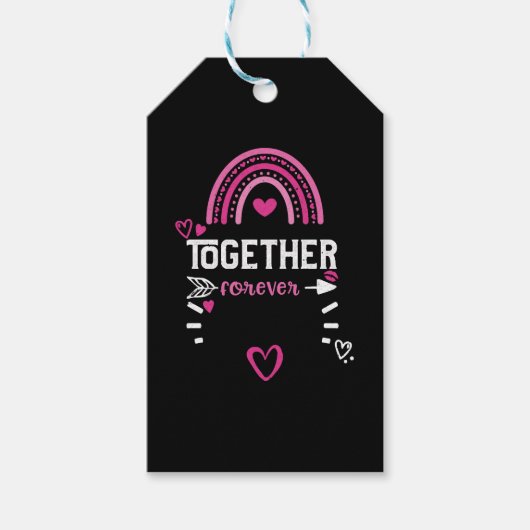 Samen voor altijd - Valentijnsdag Cadeaulabel (Voorkant)