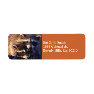 Samen voor altijd wasberen etiket