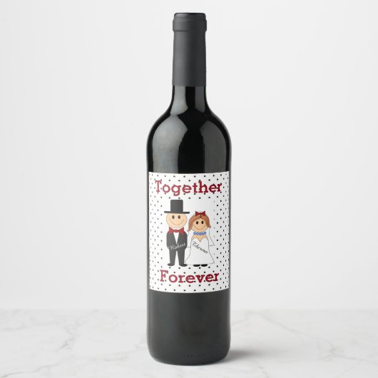 Samen Voor Altijd Wijn Etiket (Voorkant)