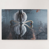 Samen voor altijd zwanen legpuzzel (Horizontaal)