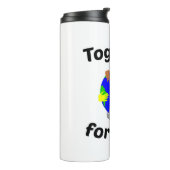 samen voor de aarde thermosbeker (Gedraaid links)