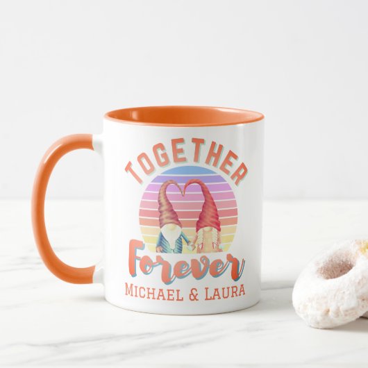 Samen voor de Mok van de Gnoome Couple (Met donut)