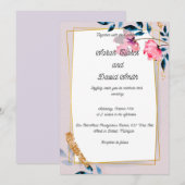 Samen voor eeuwig huwelijksuitnodiging kaart (Voorkant / Achterkant)