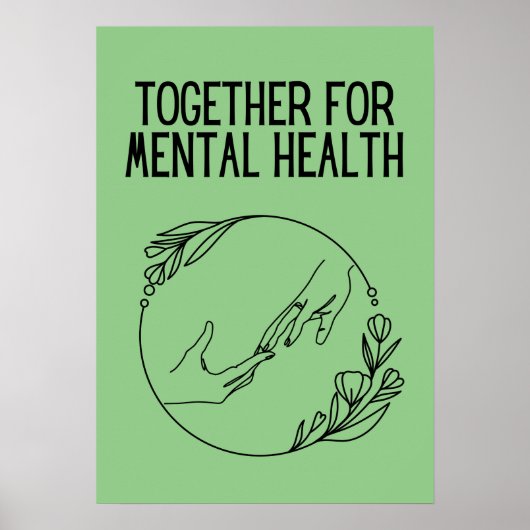 Samen Voor Geestelijke Gezondheid Poster (Voorkant)