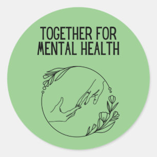 Samen Voor Geestelijke Gezondheid Ronde Sticker