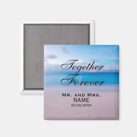 Samen voor ooit Gepersonaliseerd Magnet (Voorkant / Achterkant)