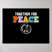 samen voor vredesondersteuning de wereldvredesdag poster (Voorkant)