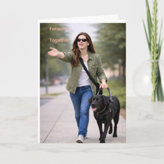 Samen Vooruit Black Lab Geleidehond Afstudeercerem Kaart