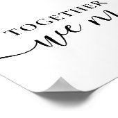 Samen vormen de Aangepaste hartvorm 11 Fotocollage Poster (Hoek)