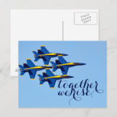 Samen vormen we het Briefkaart van Blauwe Angels (Voorkant / Achterkant)
