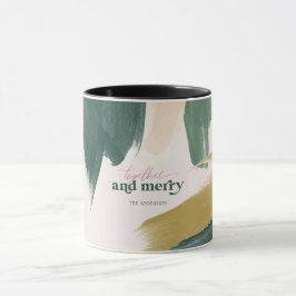 Samen & Vrolijk | Modern Monogram Kerst Mok