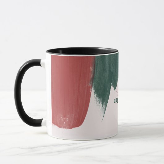 Samen & Vrolijk | Modern Monogram Kerst Mok (Links)