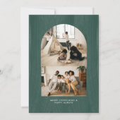 Samen & Vrolijk | Moderne Abstracte Foto Kerstkaar (Achterkant)