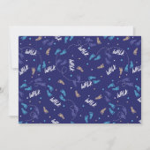 Samen wandelen: Avontuurlijke voetafdruk Silhouet Feestdagenkaart (Voorkant)