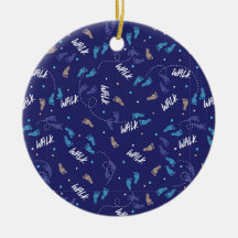 Samen wandelen: Avontuurlijke voetafdruk Silhouet