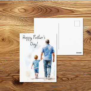 Samen Wandelen Vaderdag Briefkaart