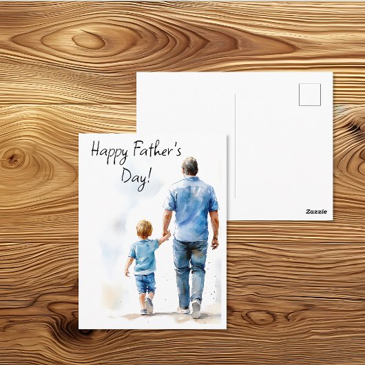 Samen Wandelen Vaderdag Briefkaart