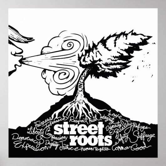 Samen weerstaan we elk storm - waardepapier poster (Voorkant)