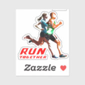 Samen werken | 2"x 2" sticker - Glanzend transpara (Vel)