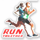 Samen werken | 2"x 2" sticker - Glanzend transpara (Voorkant)