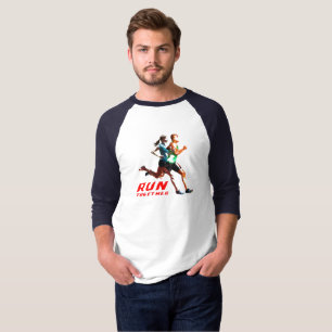 Samen werken   Man 3/4 Sleeve Raglan T-shirt