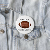 Samen zijn we Amerika  Ronde Button 7,6 Cm (In situ)
