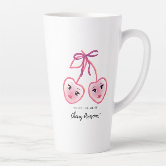 SAMEN ZIJN WE CHERRY GEWELDIG LATTE MOK (Rechts)