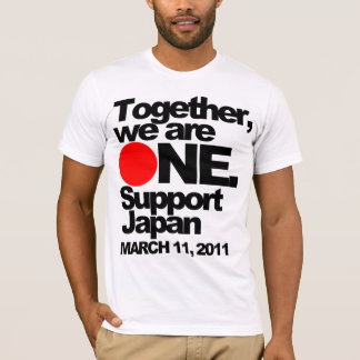 "Samen zijn we één. Het T-shirt van Japan onderste