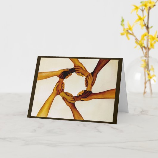 Samen zijn we één kaart (Gele Bloem)