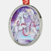 Samen zijn we één ~kerstsierman metalen ornament (Links)