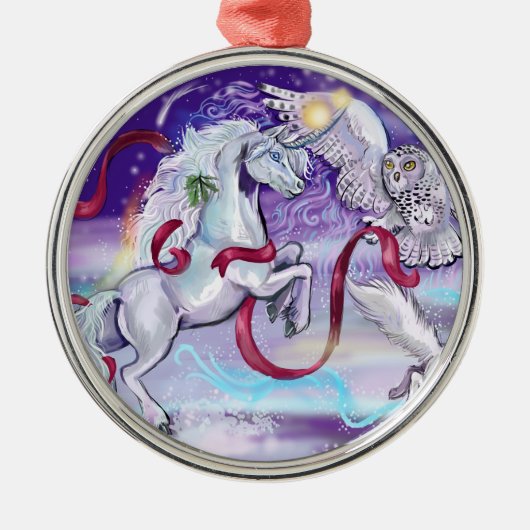 Samen zijn we één ~kerstsierman metalen ornament (Voorkant)