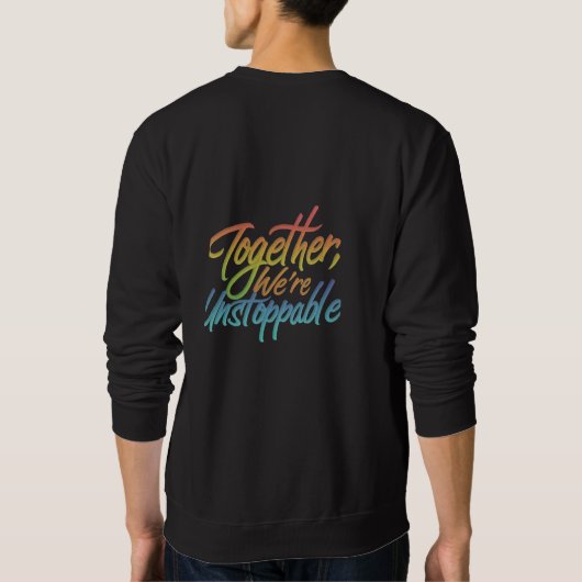 Samen zijn we niet te stoppen T-shirt design (Achterkant)