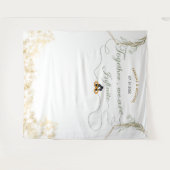 Samen Zijn We Oneindig Trouw Sage Groen Goud Wandkleed (Voorkant (horizontaal))