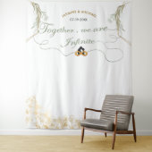 Samen Zijn We Oneindig Trouw Sage Groen Goud Wandkleed (In situ)