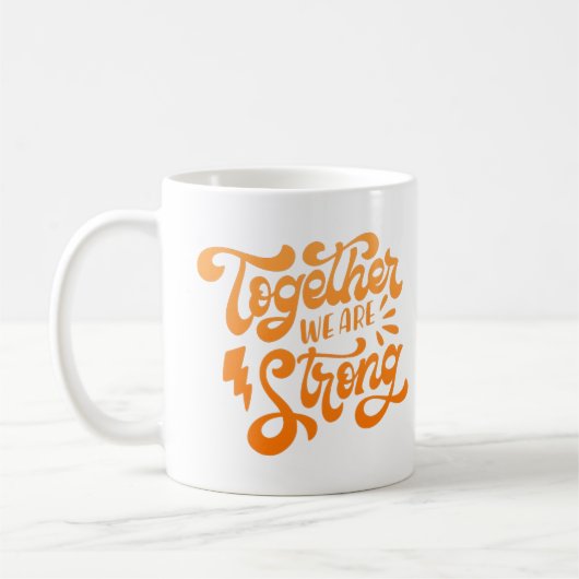 Samen zijn we sterk koffiemok (Links)