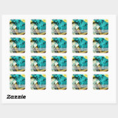 Samen zijn we sterk vierkante sticker (Vel)