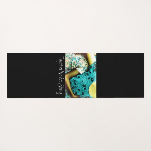 Samen zijn we sterk yogamat (Achterkant (horizontaal))