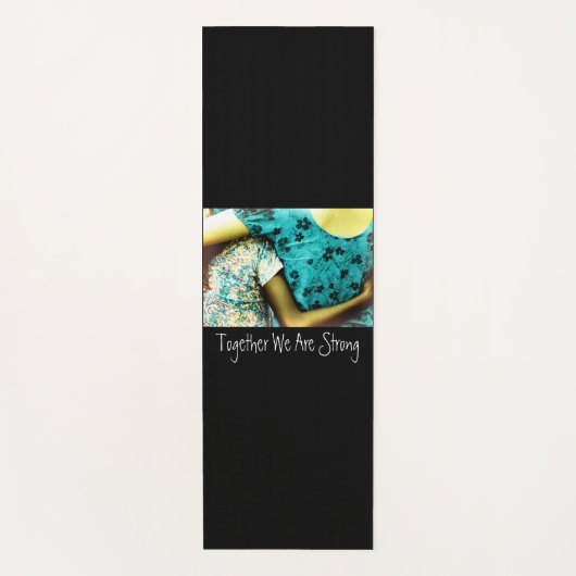 Samen zijn we sterk yogamat (Voorkant)